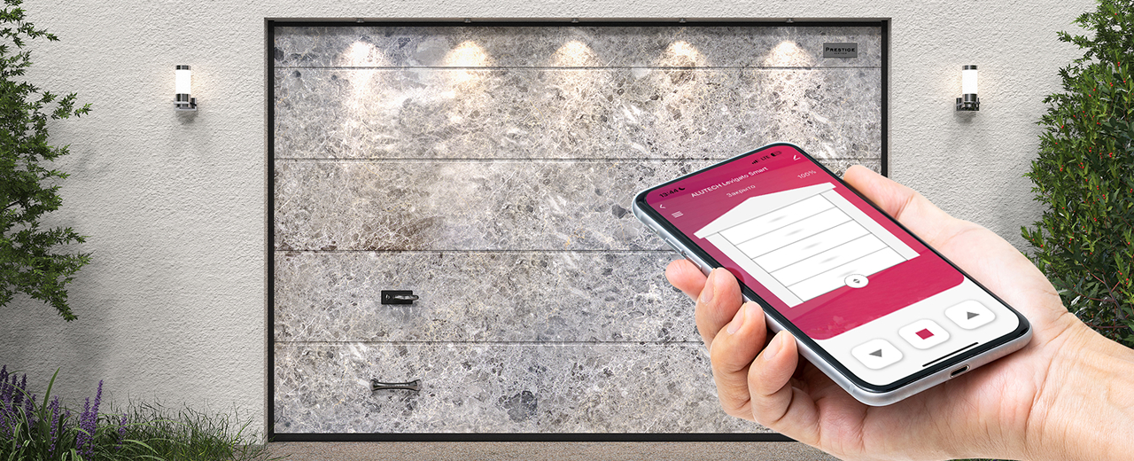 Умный привод ALUTECH Levigato LG‑1200‑Sm для гаражных ворот + модуль Wi‑fi