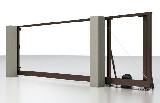 Откатные ворота без заполнения Откатные ворота без заполнения