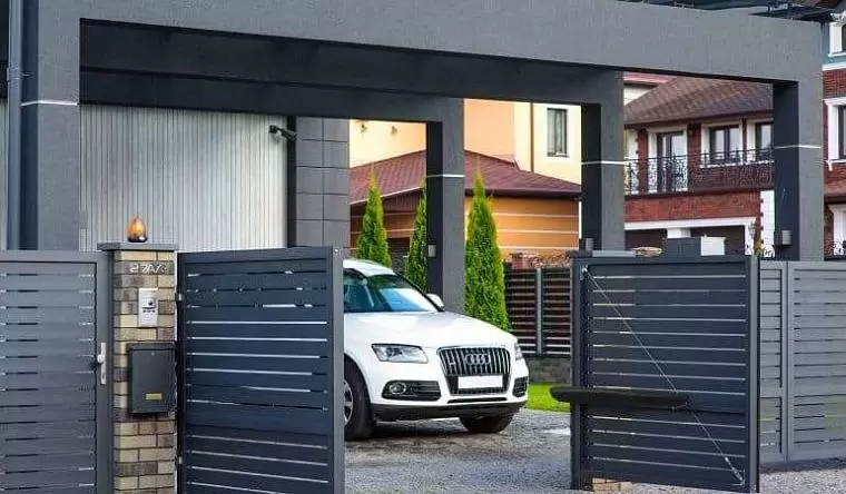 Распашные ворота в Пинске