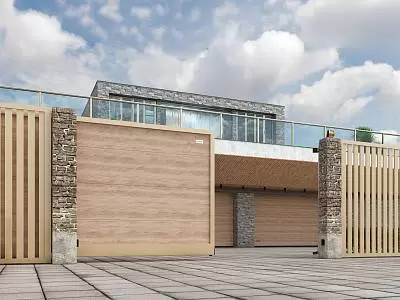 Откатные ворота серии Prestige с автоматикой ALUTECH Roteo