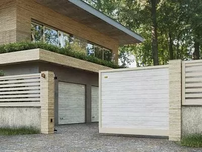 Откатные ворота серии Prestige с автоматикой ALUTECH Roteo