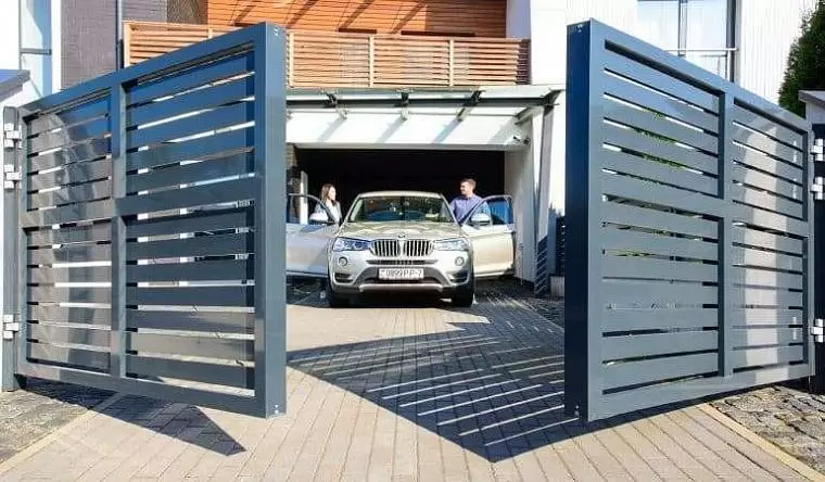 Распашные ворота в Пинске